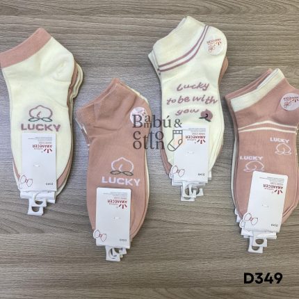 D349   TALONERA  DAMA ALGODON  CON DISEÑOS    S/ 25. 00 SOLES la DOCENA