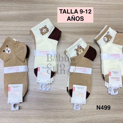 N499 TOBILLERA NIÑA 9-12 AÑOS ALGODON S/ 22. 00 SOLES