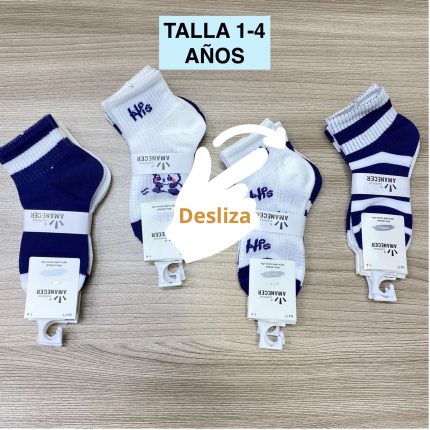 N477 TOBILLERA NIÑO 1-4 AÑOS ALGODÒN S/ 22. 00 SOLES