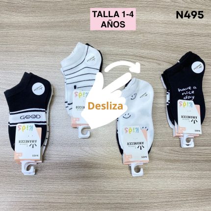 N495 NIÑA 1-4 AÑOS TALONERA ALGODÒN S/ 21. 00 SOLES