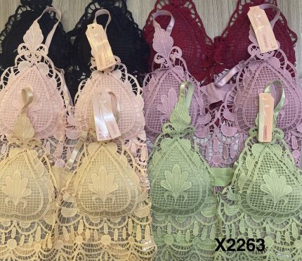X2263 BRALETTE  ENCAJE DAMA      S/ 95.00 SOLES la DOCENA