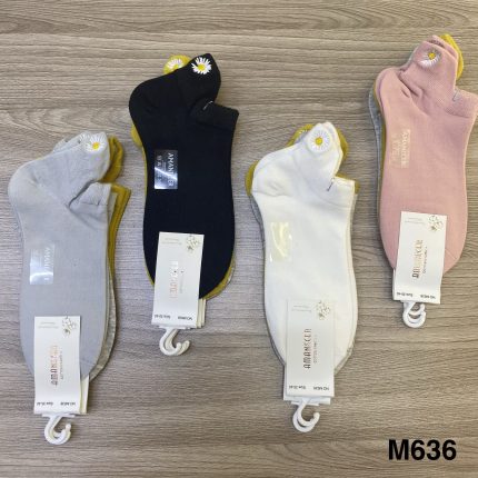 M636 TALONERA CON OREJA BORDADO DAMA ALGODÓN     S/ 28. 50 SOLES