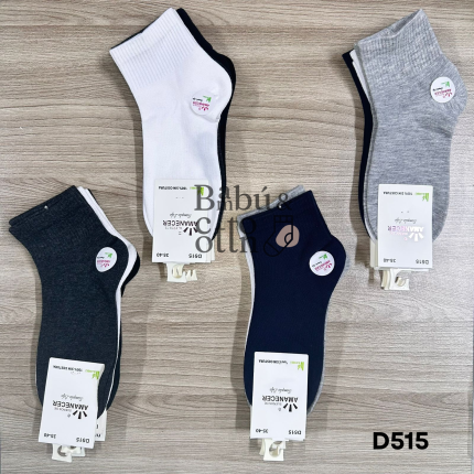 D515  TOBILLERA DAMA BAMBÚ     S/ 22.50 SOLES la DOCENA