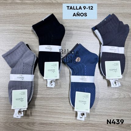 N439 MEDIAS ANTIBACTERIALES NIÑO TALLA 9-12 AÑOS a S/ 27.00 SOLES